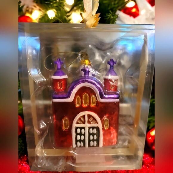 Mission Glass Ornament  - Picture 1 of 1